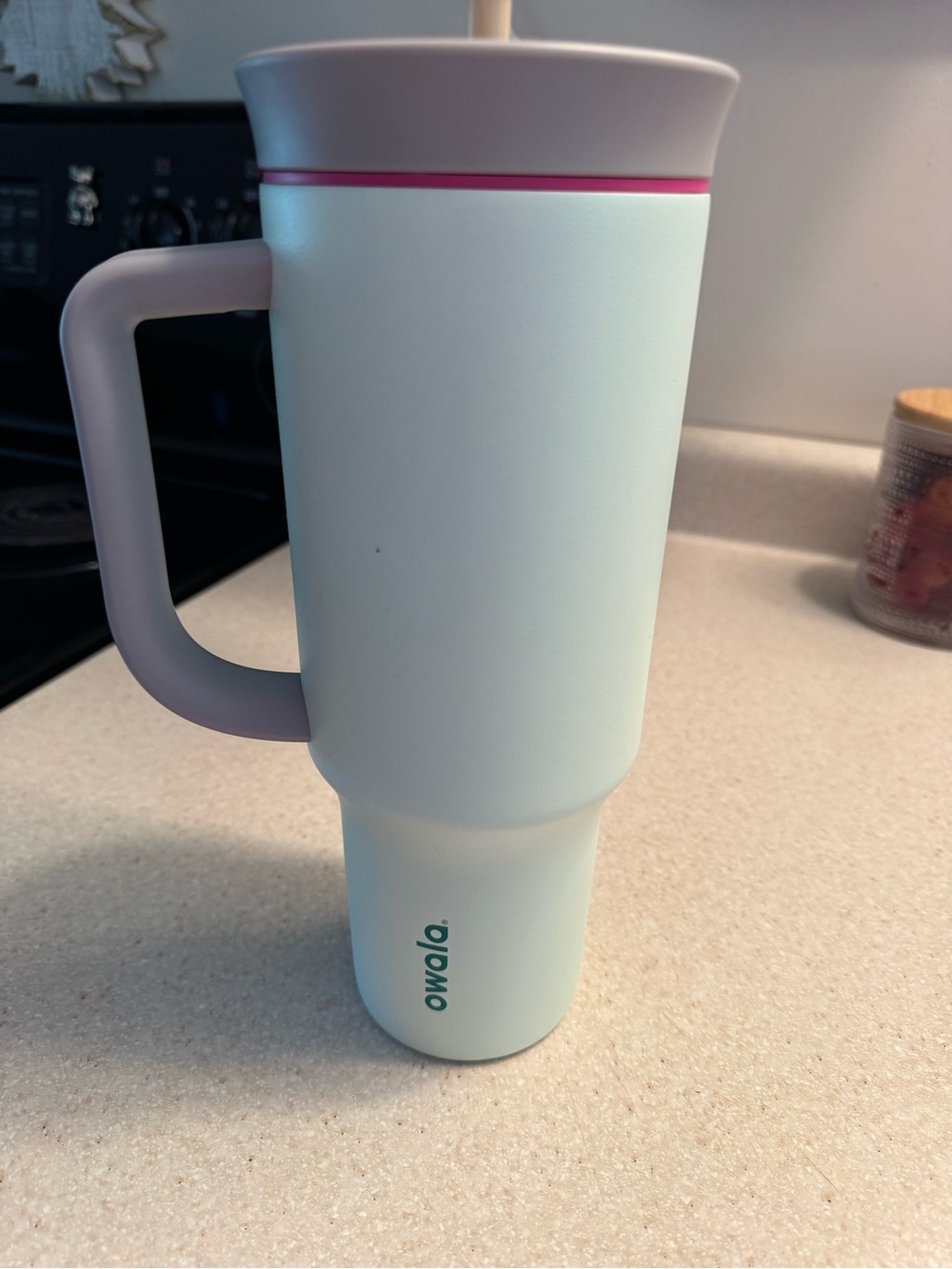 Owala Mint & Lavender Insulated Travel Mug with Handle
